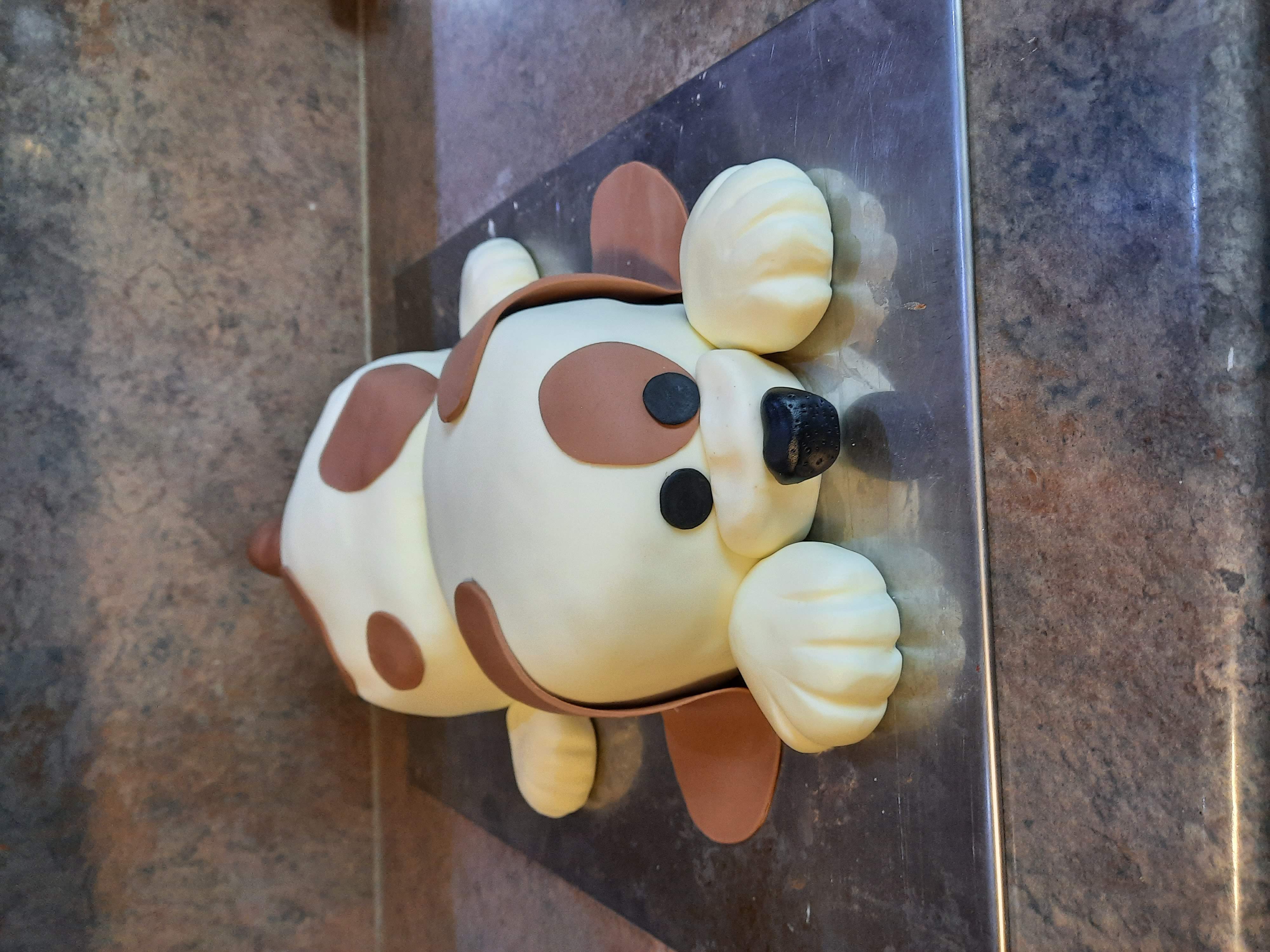 Túrós-csoki kutya torta